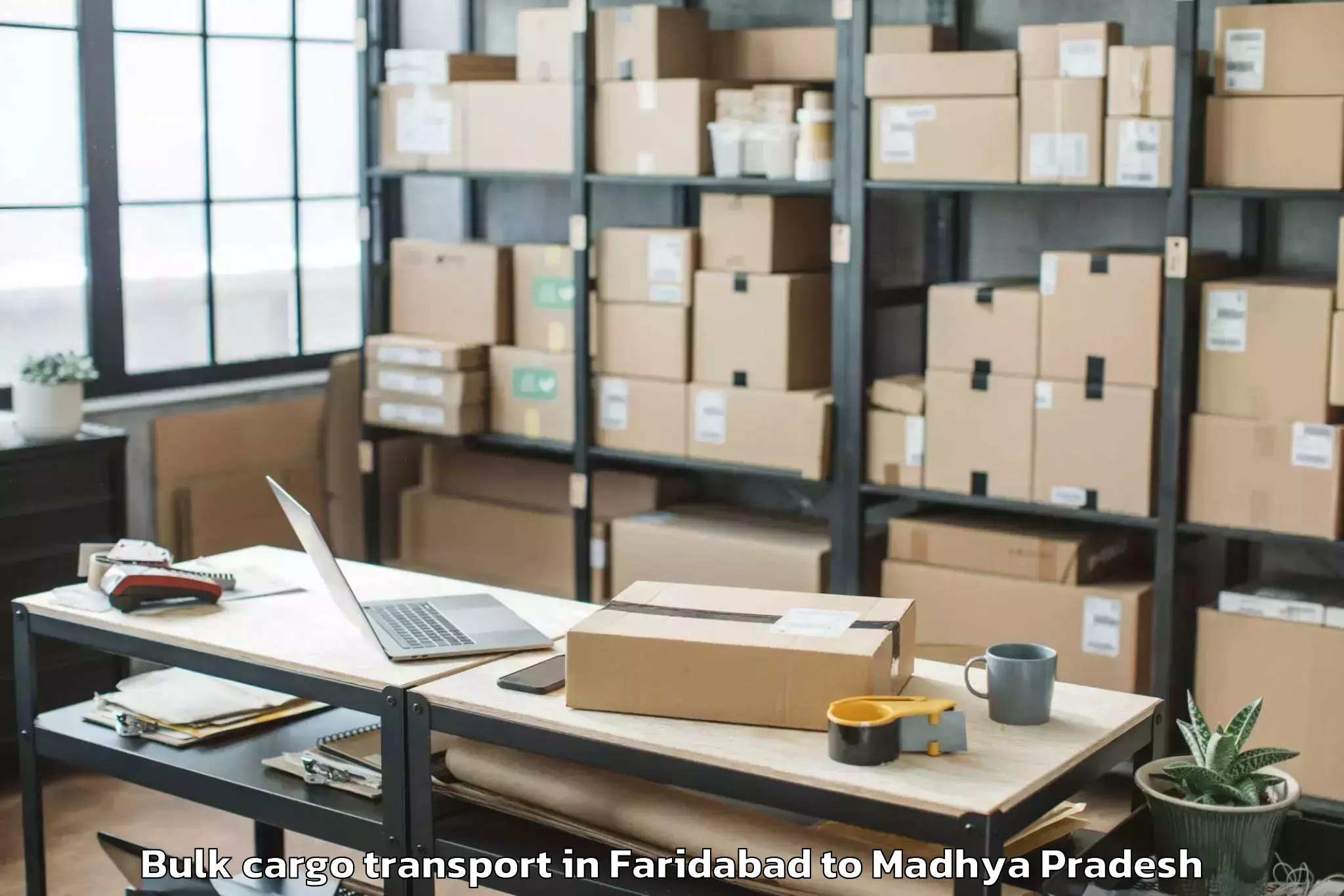 Book Faridabad to Seondha Bulk Cargo Transport Online